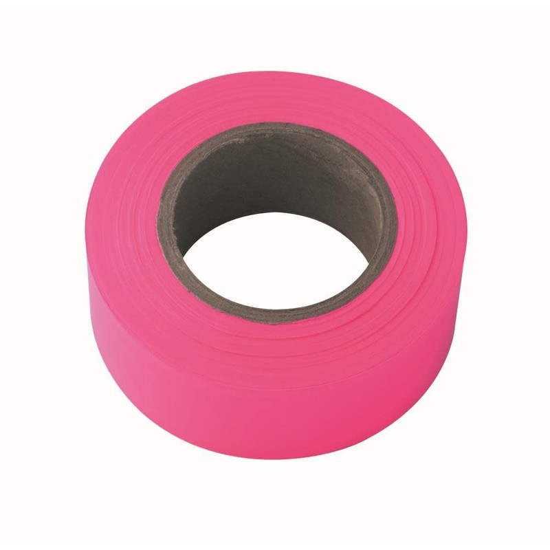 IRWIN Tools Strait-Line Flagging Tape, 150 Foot (Pack of 1), Pink-Glo