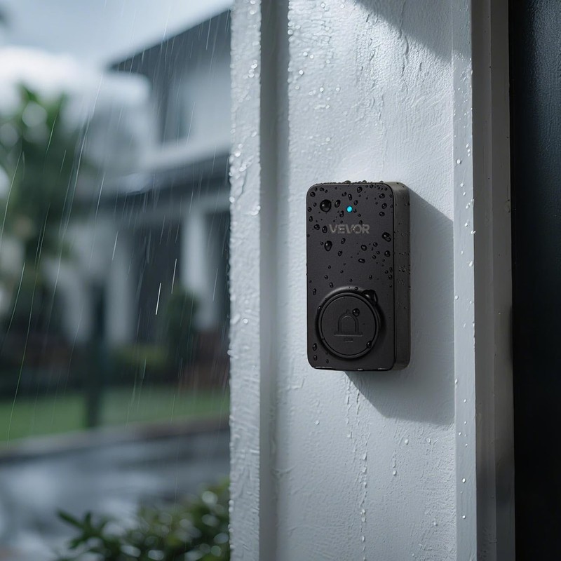 Wireless Doorbell Kit, IP54 Waterproof Door Chime Ranges up to 1000 ft, 5 Ad... gallery