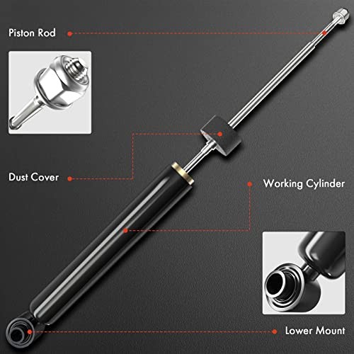 Rear Pair (2) Strut Shock Absorber Compatible with Chevrolet Malibu Rear Side gallery