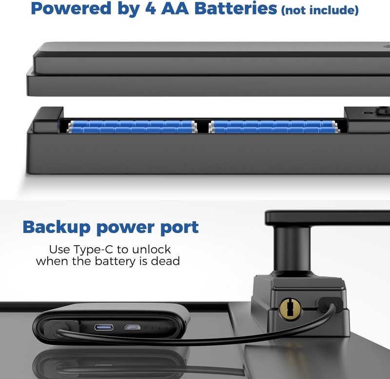 Sliding Door Smart Lock, Sliding Glass Door Lock with Fingerprint App Control gallery