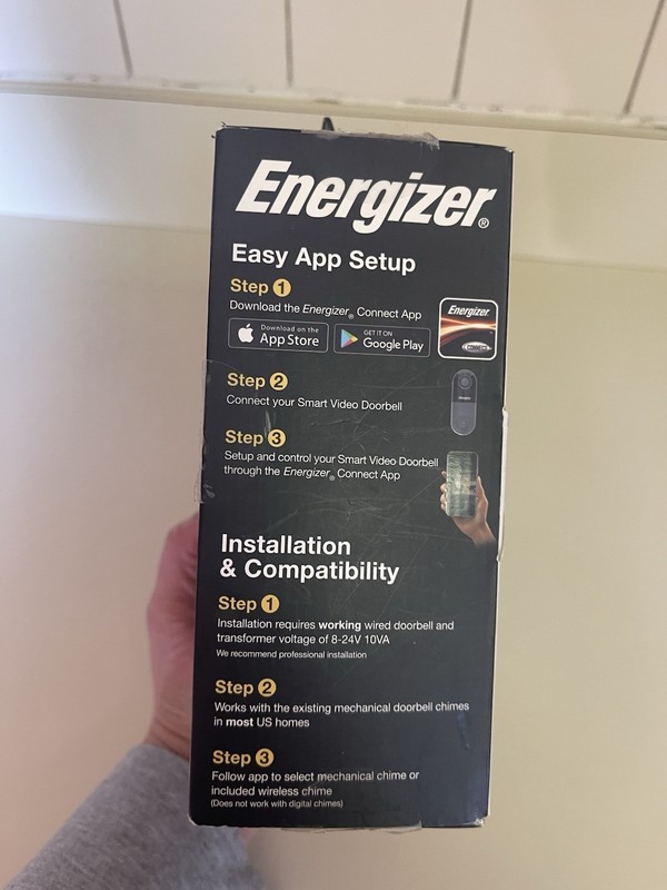 Energizer Connect Smart Video Doorbell gallery