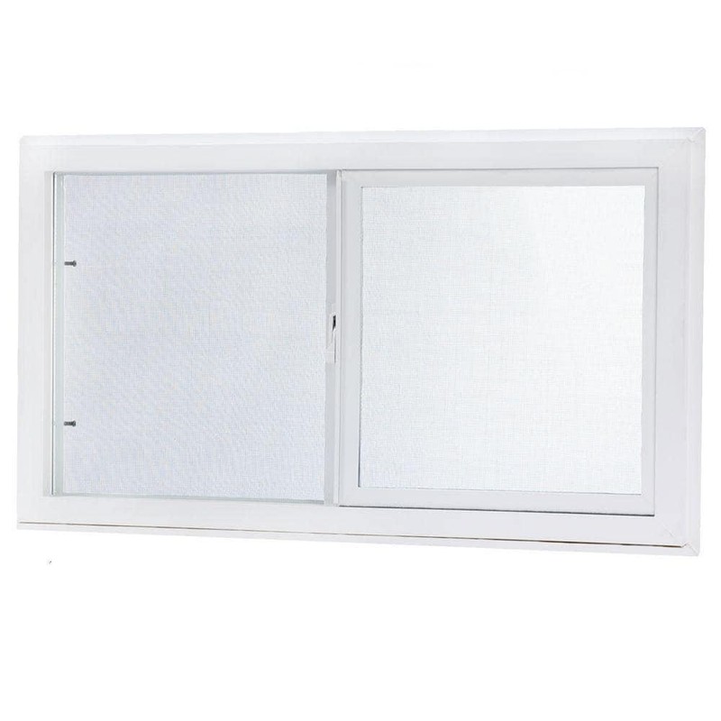 31.75 in. x 13.75 in. Left-Hand Single Sliding Vinyl Window with Dual Pane Glass
