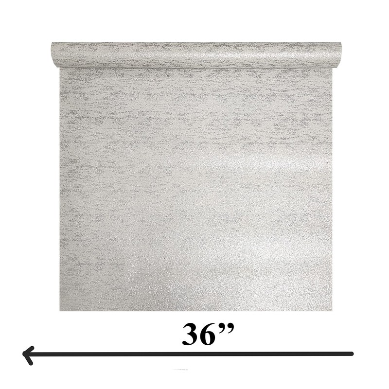 Abstract Off white Gray silver metallic Natural Terra Mica Stone Wallpaper Plain gallery