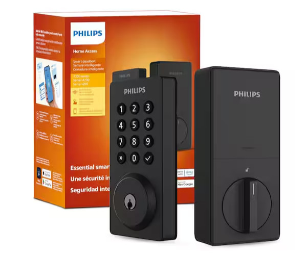*GREAT DEAL* Philips Home Access Smart Deadbolt 4200 Series Smart Lock – Black