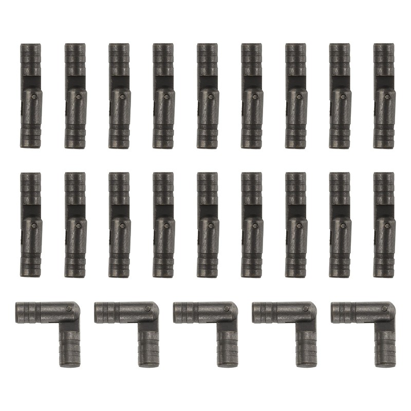 50Pcs Invisible Barrel Hinges 4x20mm Brass Concealed Hinge Black
