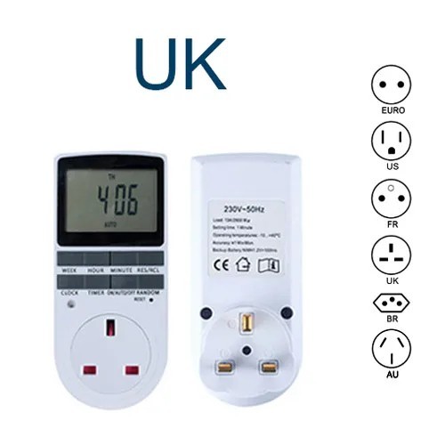 Digital Timer Outlet 24H Cyclic Programmable Switch Plug. gallery