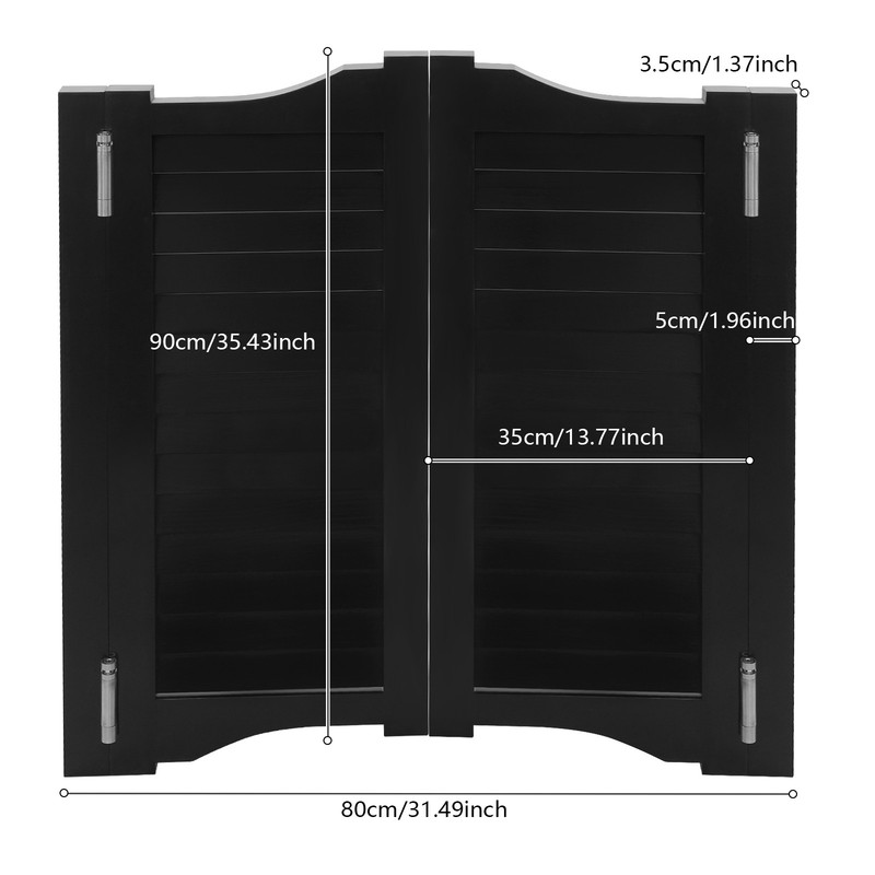 180° Corridor Partition Double Door, Partition Door, Half-height Louvered Door gallery