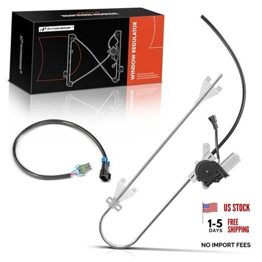 2-Pin Front Left Driver Side Power Window Regulator with 2-Pin Front Driver (LH)