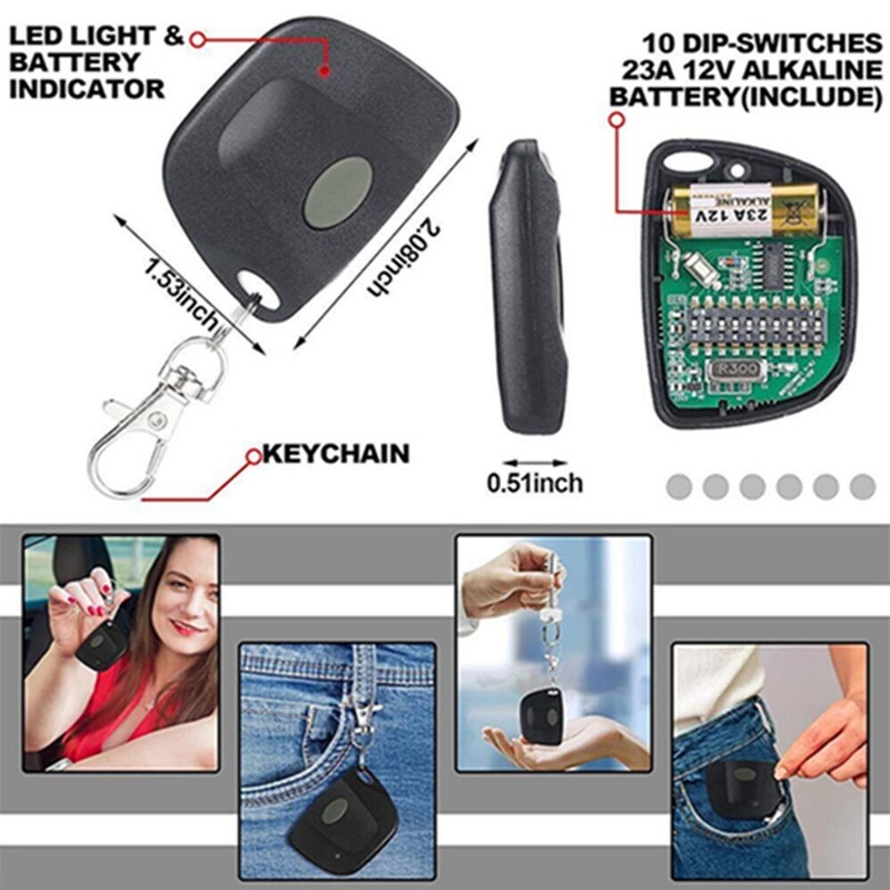 10Digit Pins Opener EZ Code Digi-Code 5010 MultiCode 308911 Gate Control Remote gallery