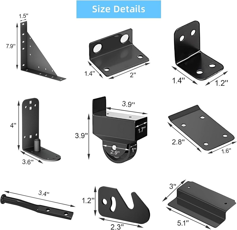 Universal Heavy-Duty Sliding Gate Kit with Smooth Rolling Wheels & Easy Install gallery