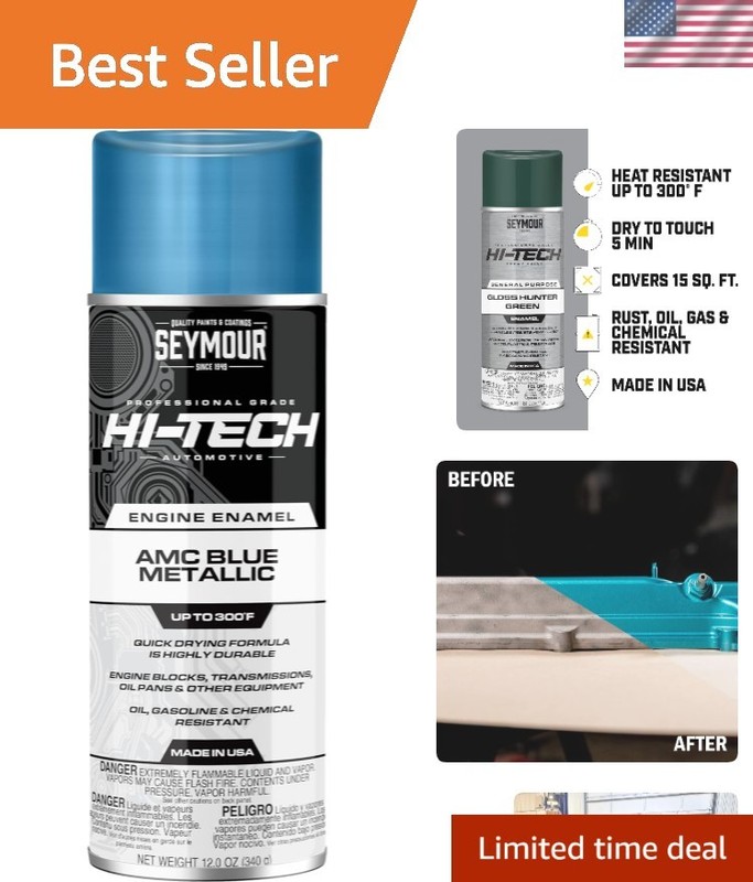 12 Oz High-Performance AMC Blue Engine Spray Paint – Heat & Chemical Resistant