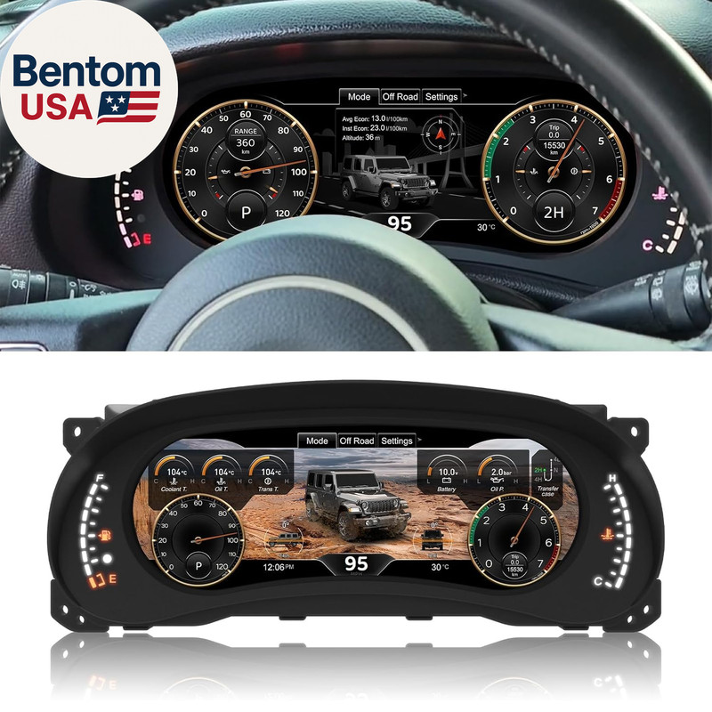 Digital Instrument Cluster Display for Jeep Wrangler JK 2011-2017 Speedometer Up gallery