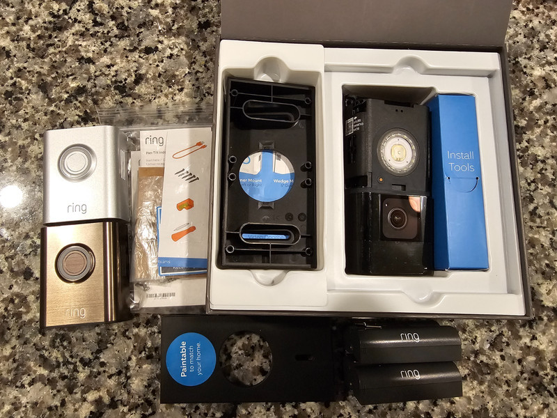 Ring Battery Doorbell Pro Smart Wi-Fi Video Doorbell Battery-powered Head-to-To