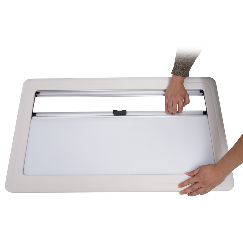 Large Caravan RV Hinged Windows Vent Hatch 350*280mm,450/900*500mm Cut out gallery