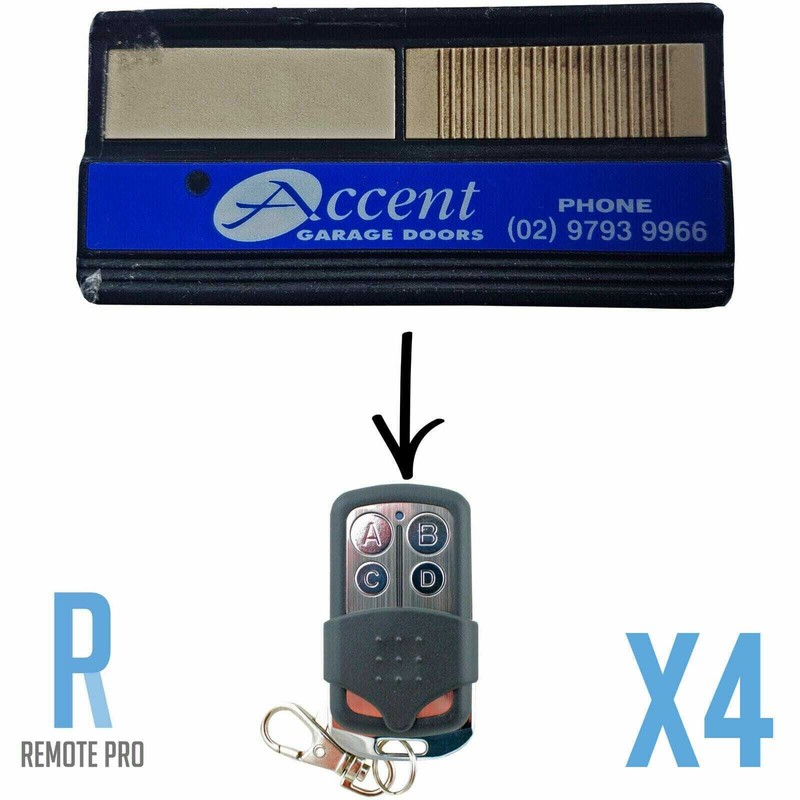 4 x NEW CAD603 Compatible Garage/Gate Remote 062171/4332EBD 433.92Mhz BND Accent