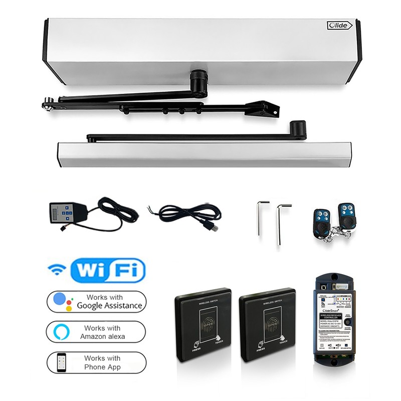 Smart Phone Remote Control Residential Swing Door Opener with Press&Touch Button