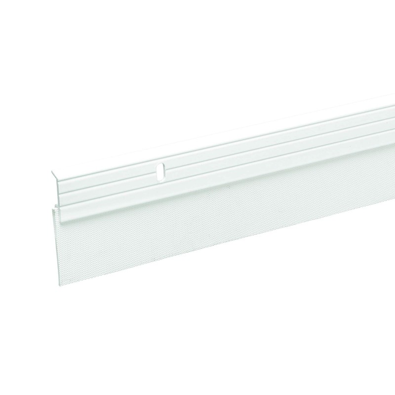 36 Inch A79WHA Premium Aluminum Reinforced Rubber Door Sweep White