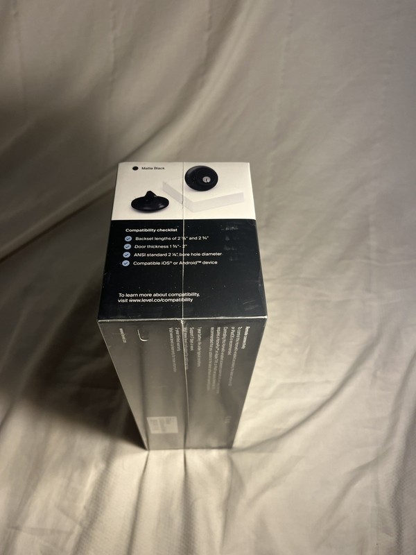 Level Lock Smart Lock Touch Edition Smart Deadbolt Keyless Entry, Black - SEALED gallery