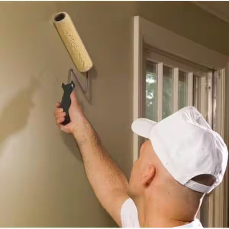 9 In. X 3/8 In. High-Density Fabric Wooster Pro White Woven Roller Cover Applica gallery