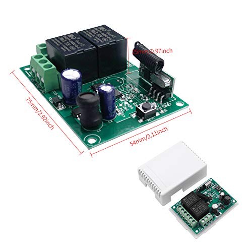 12V 24V Wireless RF Remote Control Relay Switch KR2402A+2KT06(DC 6~30V 2-CH) gallery