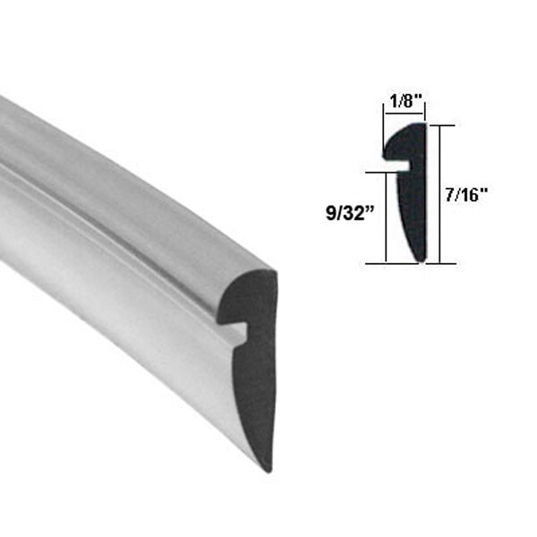 Gordon Glass® Clear 7/16″ Wide Glazing Spline for Framed Shower Doors 18 ft Roll