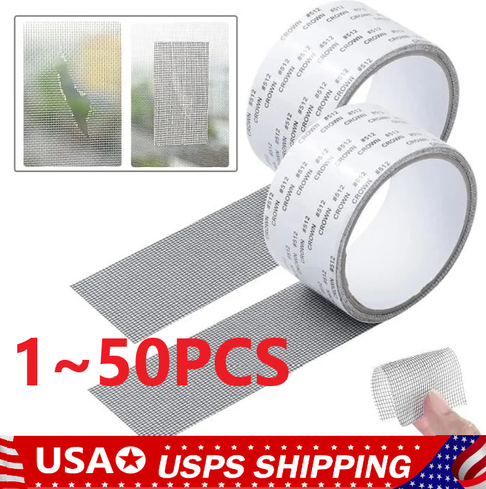 Screen Patch Repair Kit Window Repair Tape Fiberglass Covering Mesh Tool 5*200cm