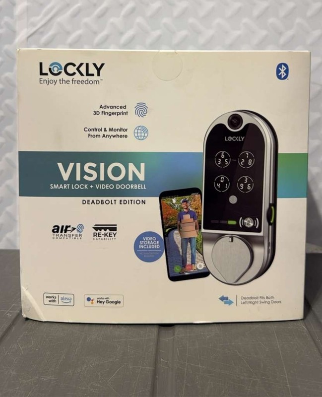Lockly Vision Smart Lock, HD Video Doorbell Smart Locks for Front Door