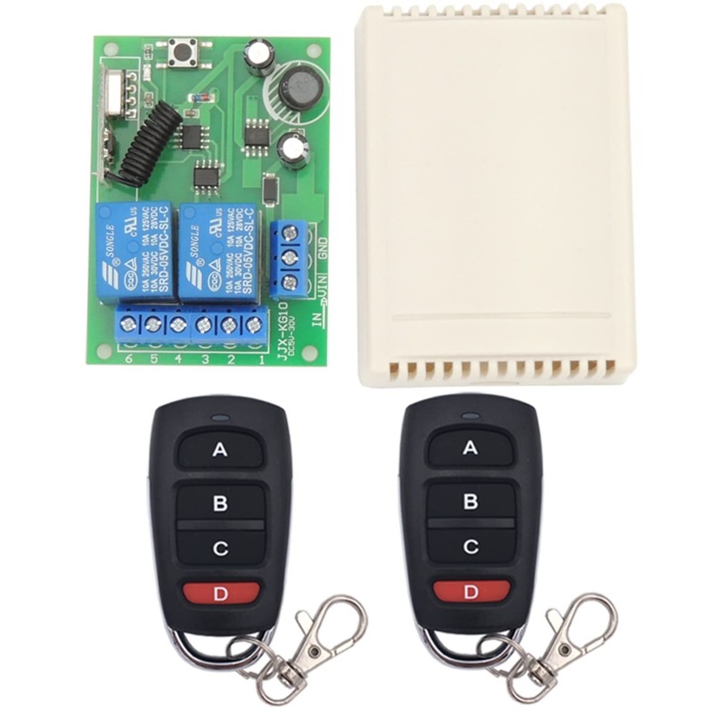 433Mhz Universal Wireless Remote Control Switch Secure Radio Frequency 10A