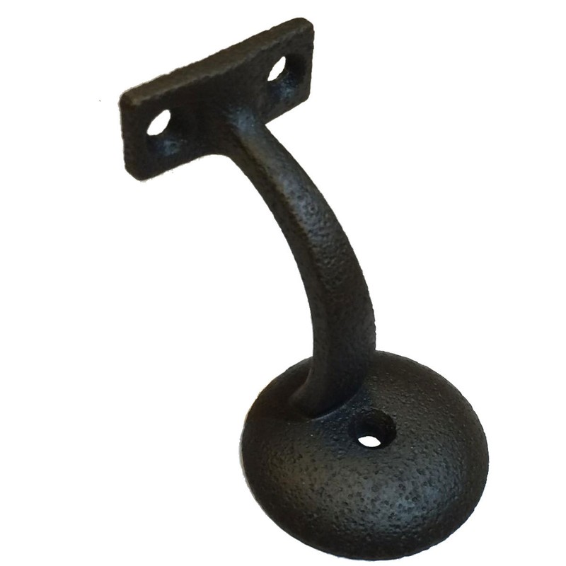Rustic Oil Rubbed Bronze Sandcast Style Deluxe Handrail Bracket