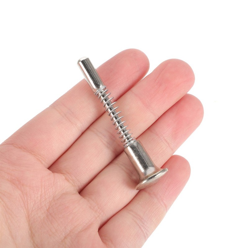 4Pcs Spring Bolt Latch Metal Silver for Bed with Easy Install Crib Fittings gallery