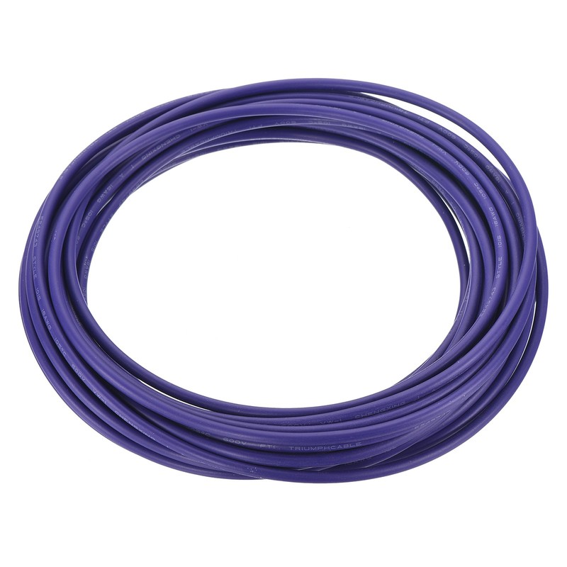 16AWG 16 Gauge Stranded Hook-Up Wire PVC Tinned Copper Wire 7.5m/25ft Purple