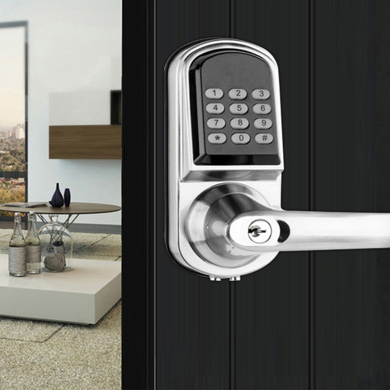 Electronic keyless Keypad Door lock Security Entry Door Lock Left/Righ Handle US