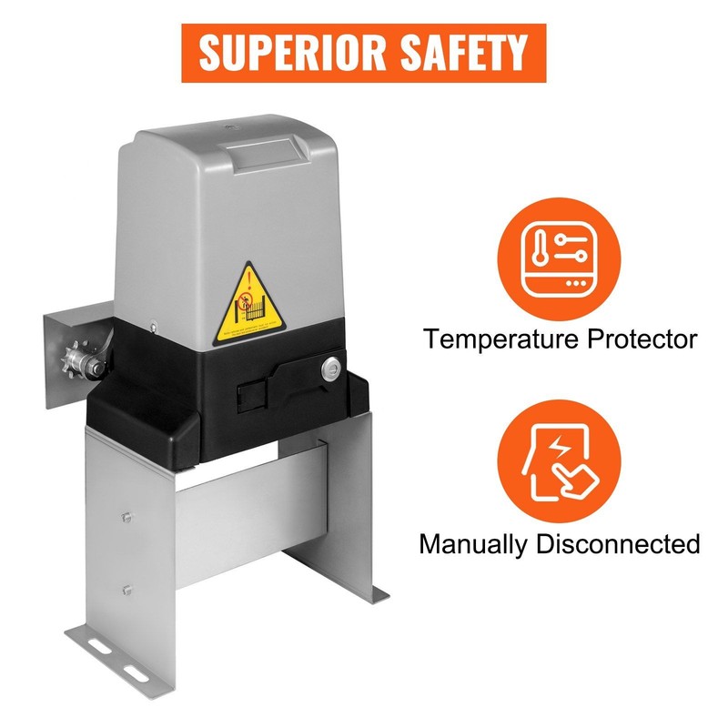 3300lb Automatic Sliding Gate Opener with Infrared Sensor&Driveway Operator gallery