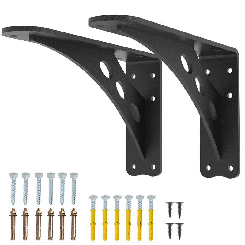 Neevolve 10 X 6 Inch Heavy Duty Shelf Brackets 1000 Lbs Max Load Decorative