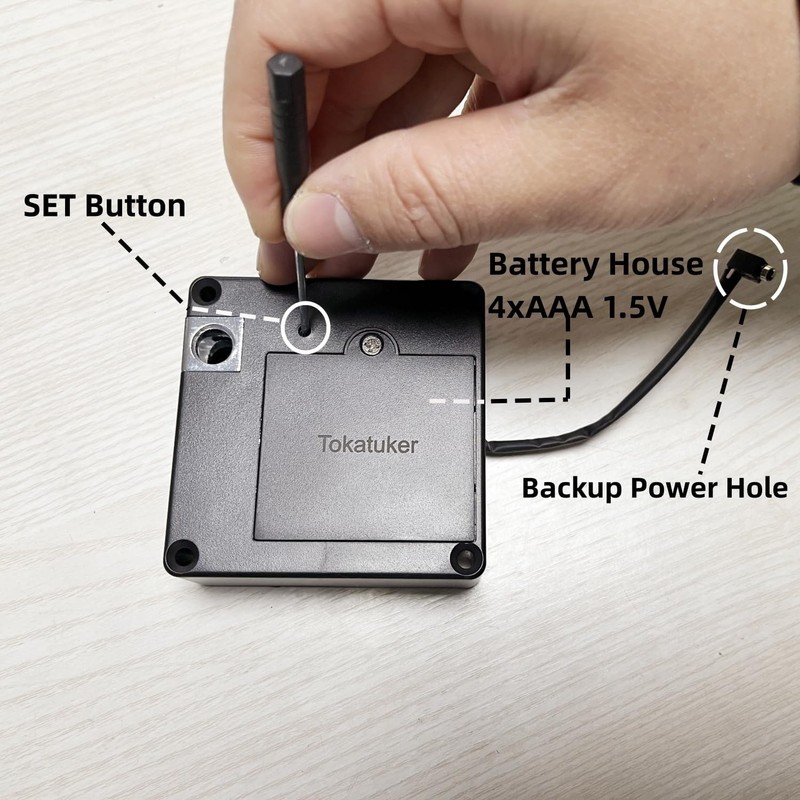 Invisible Cabinet Lock, Hidden NFC Lock DIY RFID Latch with USB Cable Power for gallery