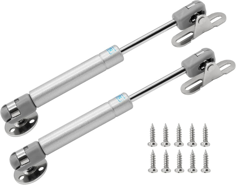 2Pcs 50N/ 10lb Gas Struts, 6 Inch Length Safety Lift Support Cabinet Hinge Gas S