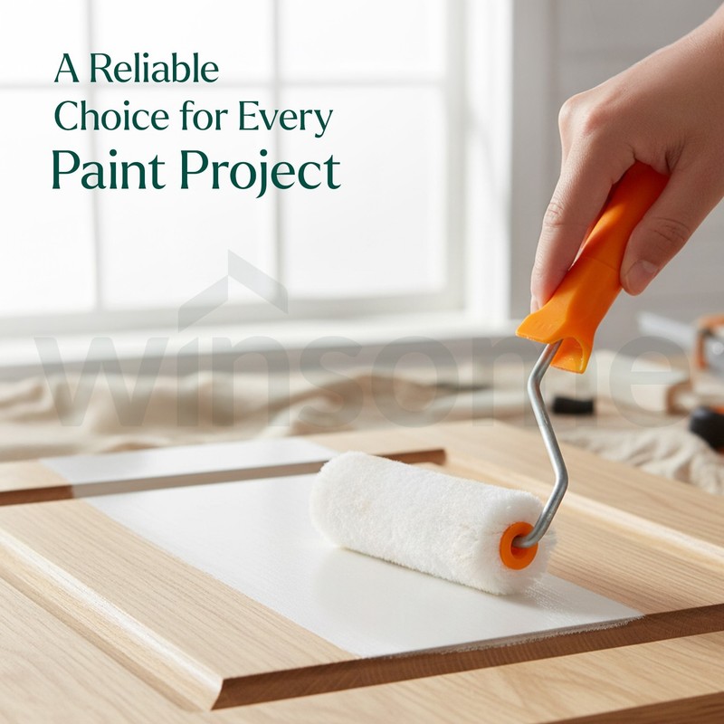 Mini Paint Roller Sleeve 4inch Microfabric Small Painting Roller Emulsion Gloss gallery