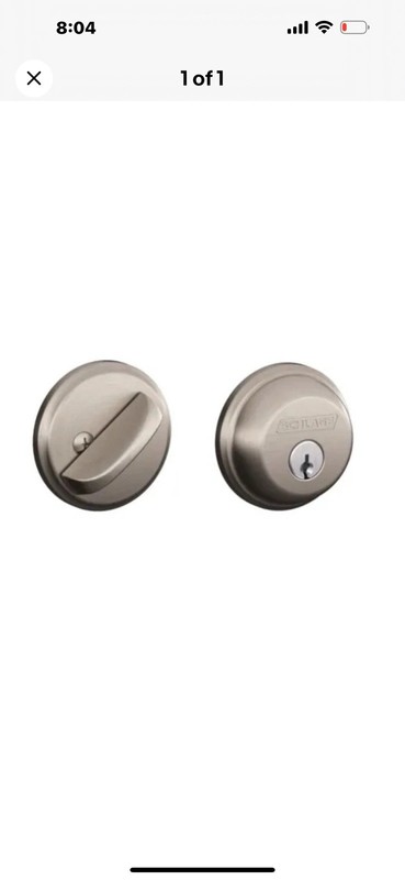 Schlage Single Cylinder Keyed Entry Grade 1 Deadbolt B-Series Satin Nickel gallery