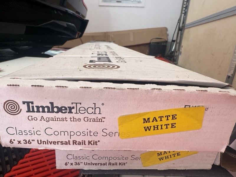 TimberTech Classic Composite 6-ft x 36-in Matte White Composite Deck Rail Kit gallery