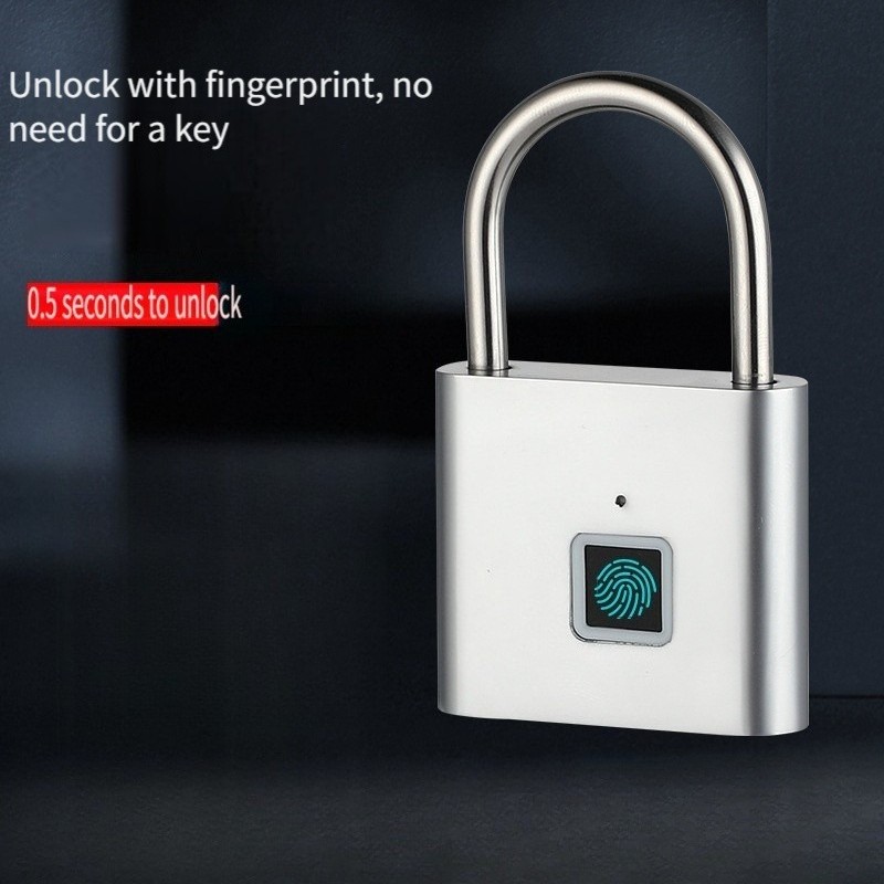 Secure Metal-Built Rust-Resistant Biometric Multi-User Smart Fingerprint Padlock