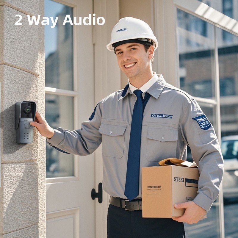 7'' Video Doorbell Intercom System Support Unlock, Monitoring, Dual-Way Audio gallery