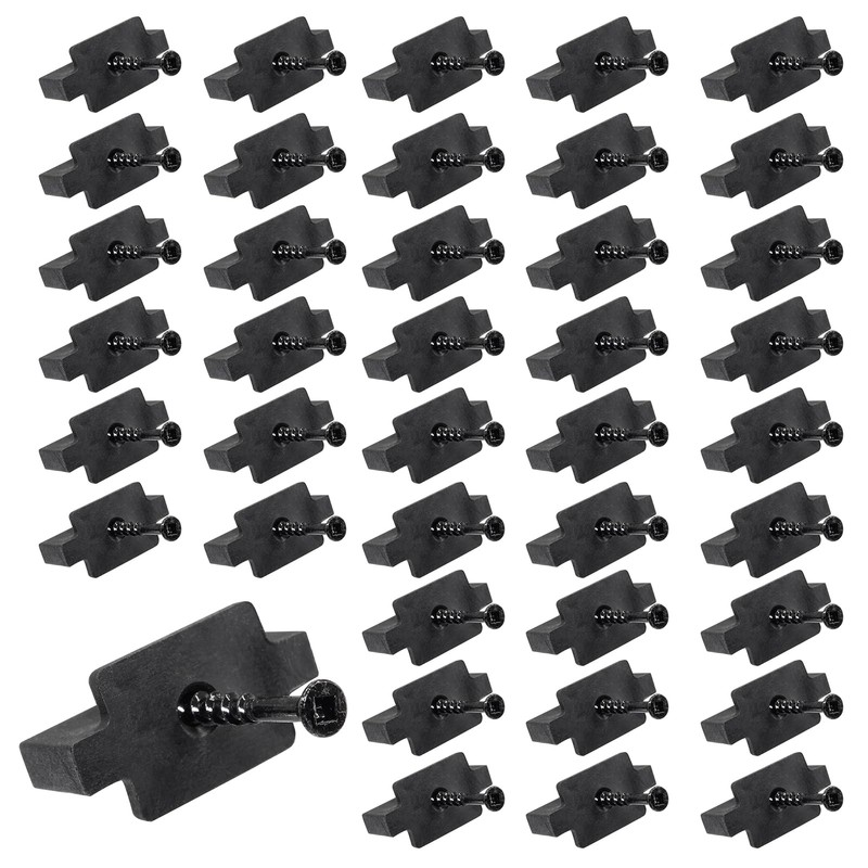 LifCratms 50Pcs Hidden Fasteners Clips for Deck Fastening, Black 50pcs,
