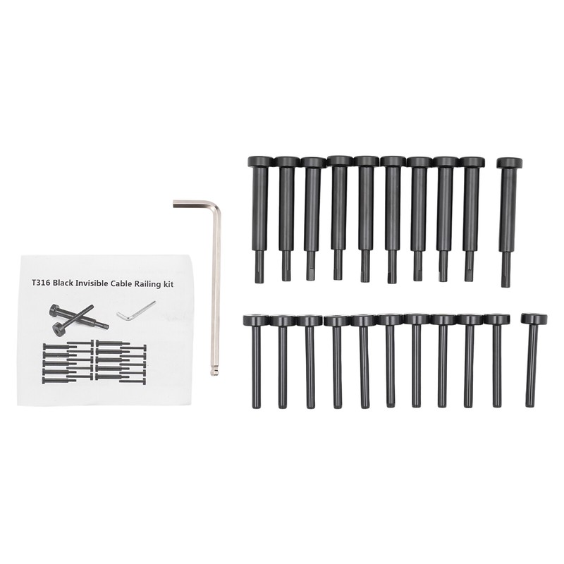 10PCS Invisible Cable Railing Kit 1/8" Cable Railing Tensioners and Terminal Kit gallery