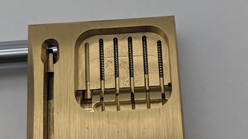 Cutaway Locksmith Padlock Lock Inside View Hardened Practice BRASS NEW DISPLAY gallery