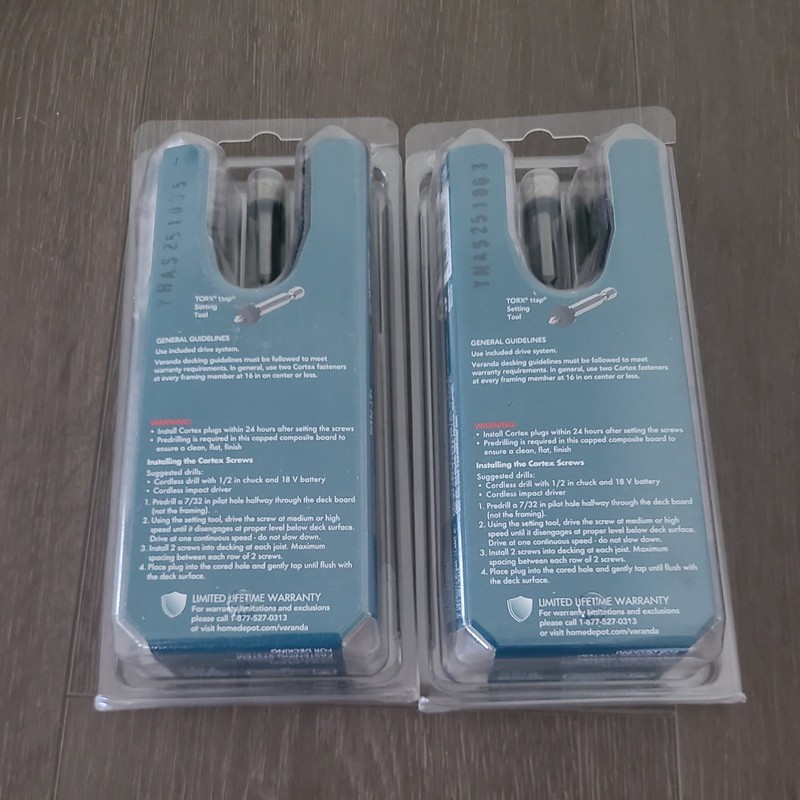 2 Collated Cortex Hidden Fastening System for Veranda Decking 2-1/2 InStone Gray gallery