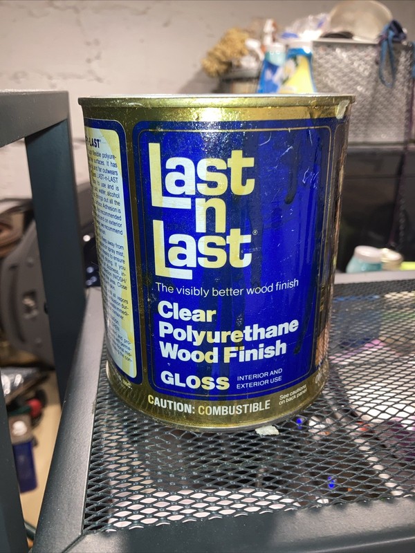 Last N Last Waterborne Acrylic Urethane Clear Wood Finish Gloss 1 QT 75% full