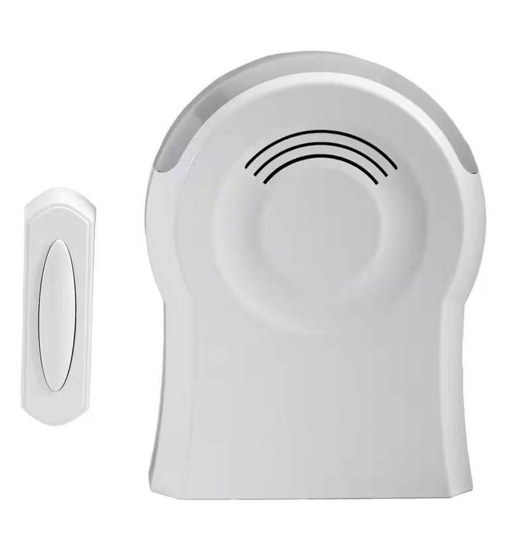 Defiant Wireless Battery Operated Tabletop Doorbell Kit with LED Strobe Light