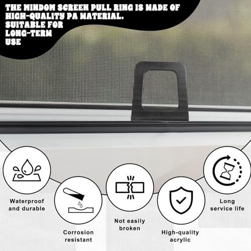 30 PCE Plastic Window Screen Pull Tabs, Universal Spline Channel Pull Lift Tab gallery
