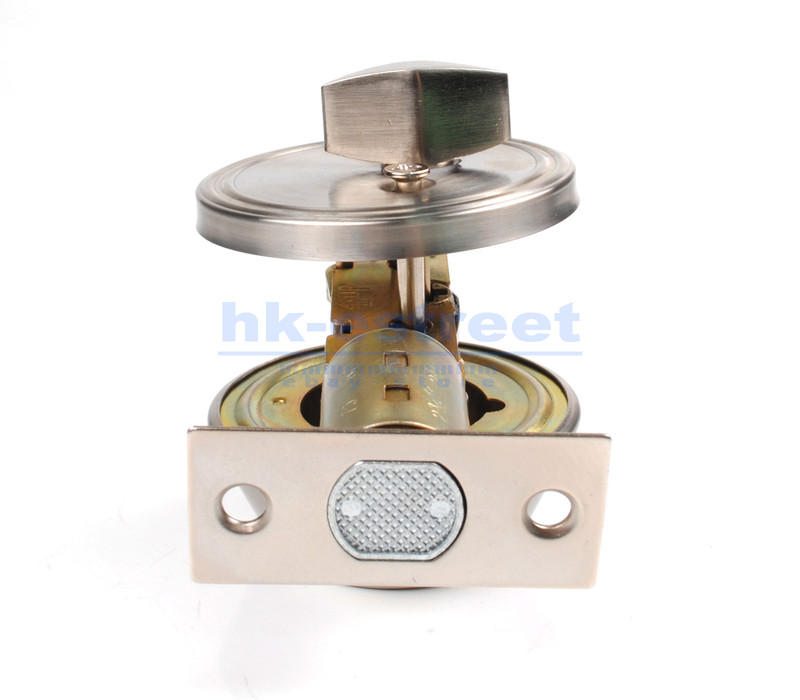 Single Sided Deadbolt Lock Entry Keyed Cylinder 3 Keys Exterior Door Satin Brass gallery