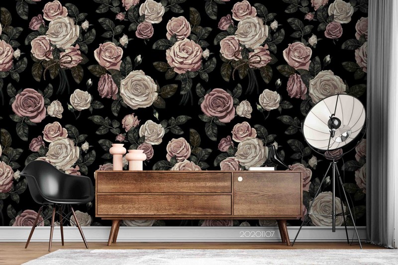 3D Rose Flora Pattern Wallpaper Wall Murals Removable Wallpaper gallery
